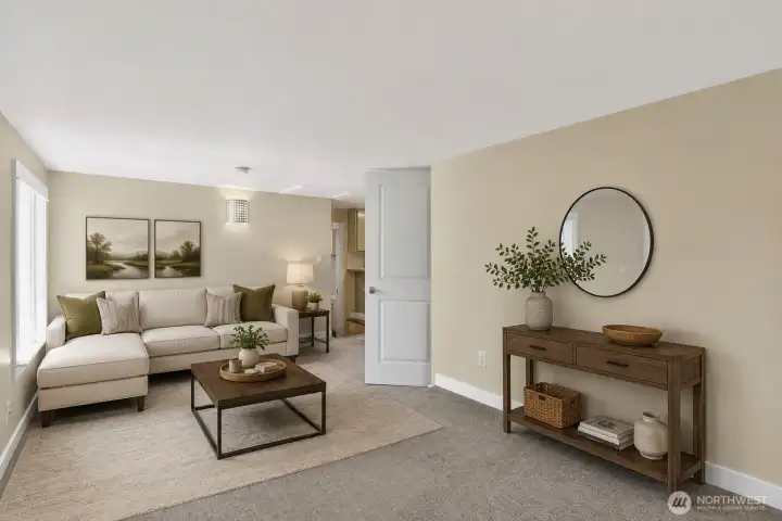 Additional living room with private entrance Additional living room with private entrance