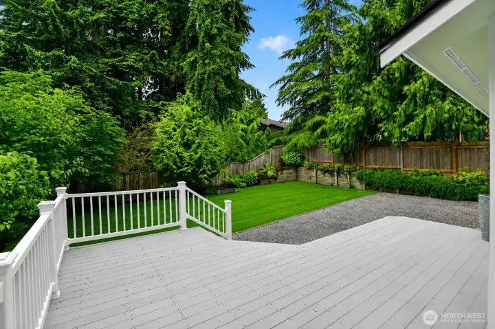 Spacious deck for entertaining Spacious deck for entertaining