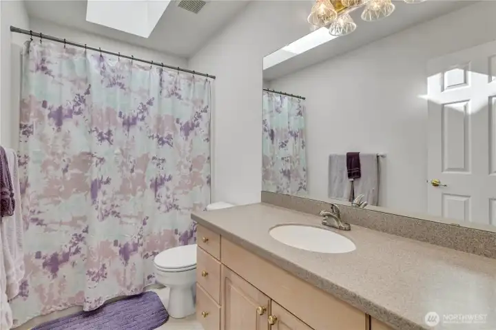 This is the shared hallway bathroom This is the shared hallway bathroom