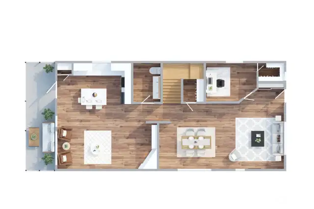 Main Floor. Floor plan is not to exact dimensions. Appliances may vary.