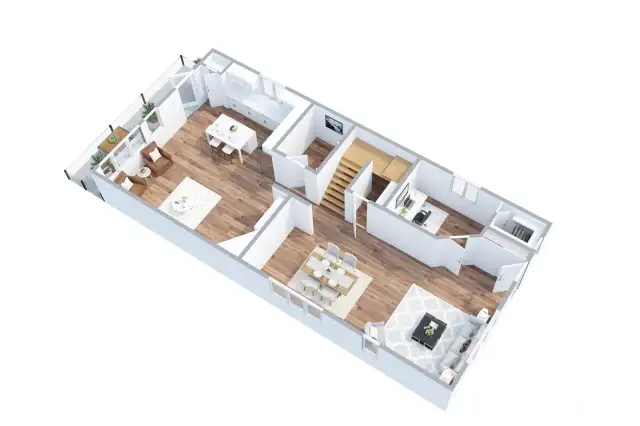 Main Floor. Floor plan is not to exact dimensions. Appliances may vary.