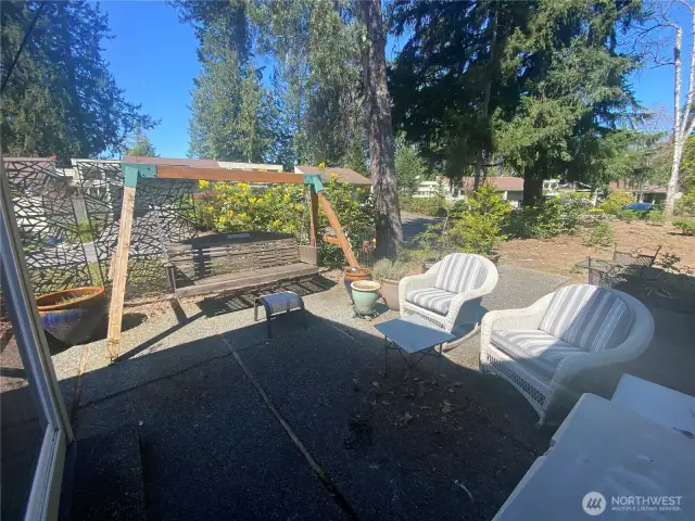 Backyard patio
