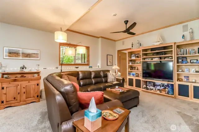 Fun and entertainment to be had in the downstairs family room