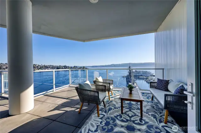 Love this oversized wrap around Balcony!
