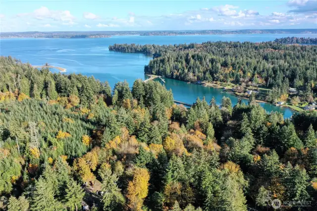 East facing East above Lakebay and Penrose Park.
