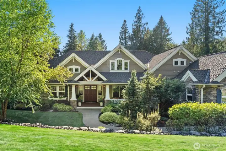 Welcome home to this Woodinville estate on 5-acre lot.  Surrounded by the sought-after Aspenwood neighborhood, but not part of any official HOA.