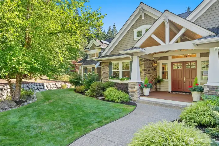 Home has many extras such as a sprinkler system and exterior outlets for your holiday lights displays.