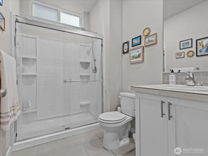 Downstairs 3/4 bathroom