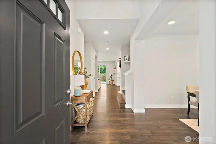 upon entry...