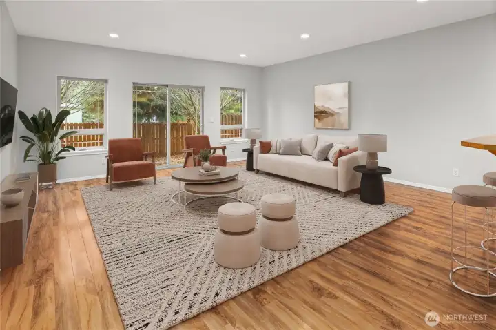 Living room Virtually Staged