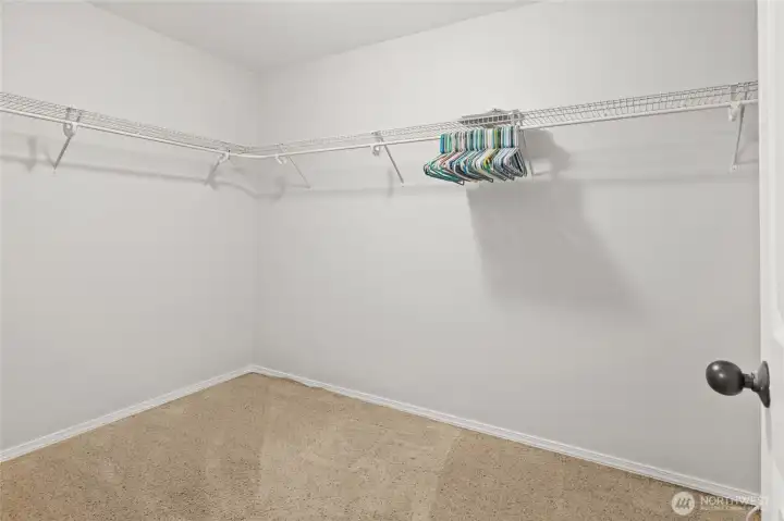 Primary walk in closet