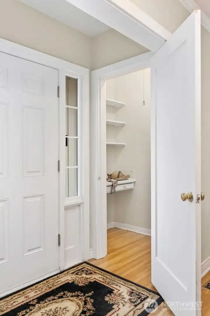 Closet #1 at formal entrance