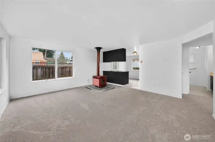 Fresh interior paint and brand new carpet throughout