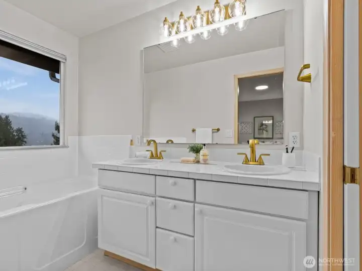 Again, you won't be disappointed by the views from the primary bathroom.