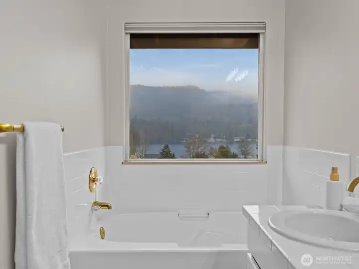 The water in the soaking tub will be cold before you're ready to get out and back to the reality of life.