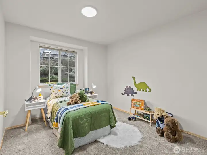 Just down the hall is the 2nd of 3 bedrooms on the main floor.