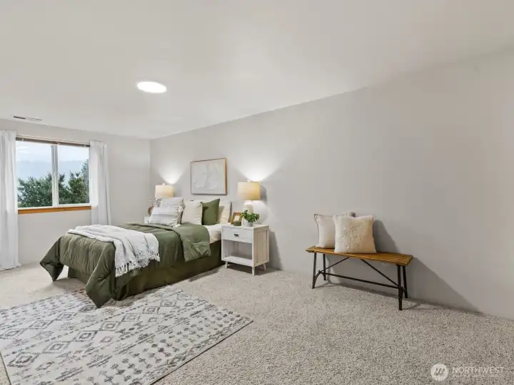 One the other side is the final bedroom.