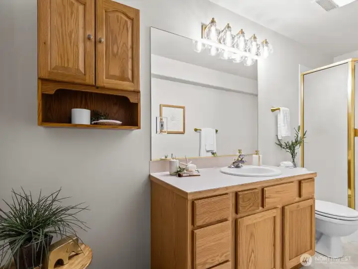 Rounding out the lower level is the 3rd bathroom.