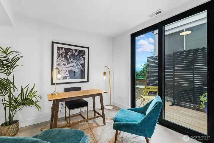 Office or potential guest suite