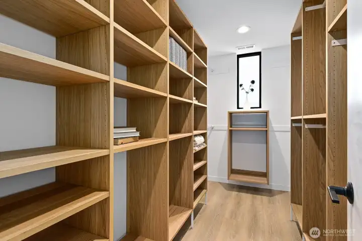 Custom primary walk in closet