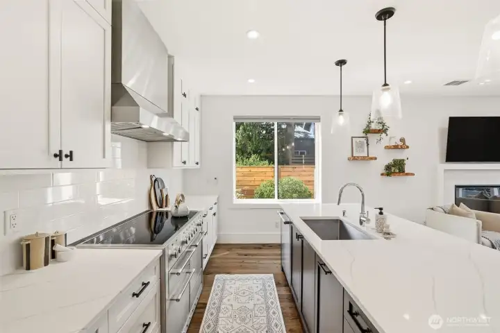 Another view of the designer kitchen