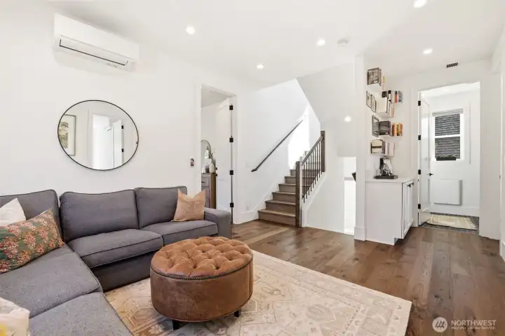 Second-floor loft lounge