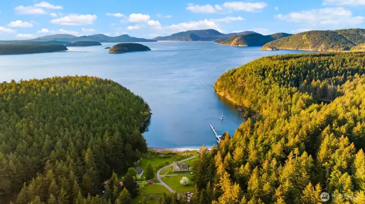 Sylvan Cove looking north toward Orcas Island