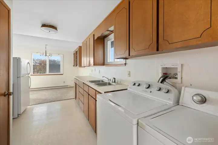 ADU kitchen and laundry