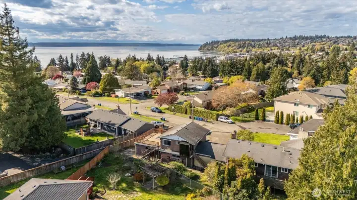 So close to the Sound on a quiet cul-de-sac