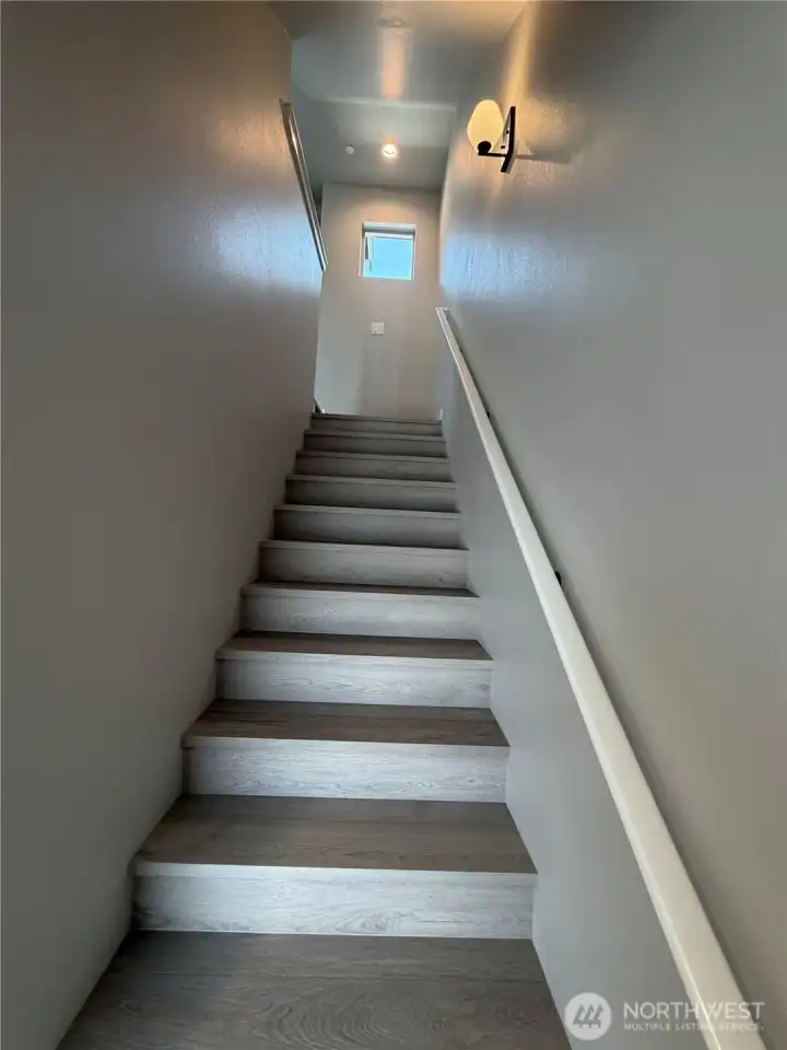 Picture of 680 W Kline Rd. Stairs from street level to upstairs living/kitchen