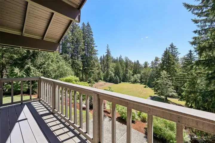 Private master bedroom viewing deck