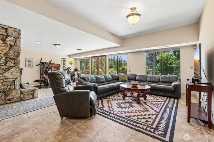 Bonus room with radiant floor heating.
