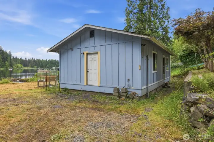 Seller built additional structure for office space.