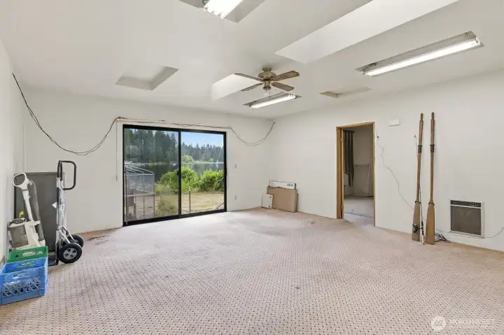 Additional structure has two skylights.
