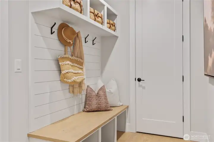 Convenient drop zone for backpacks, books and boots - stay organized as you come and go