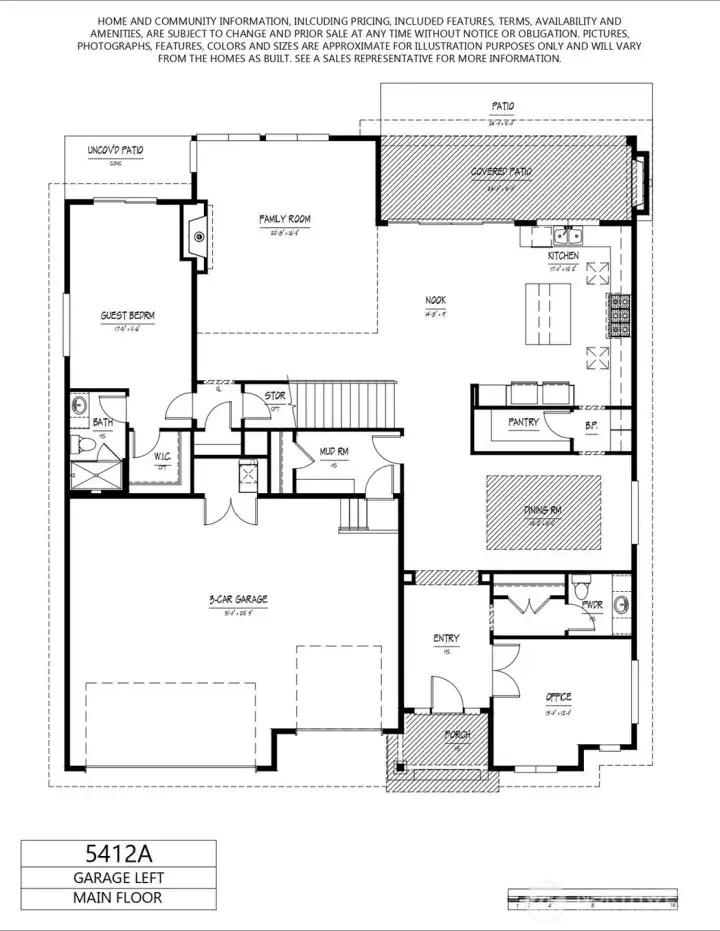 Main level layout