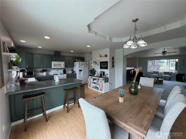 Kitchen and dining room