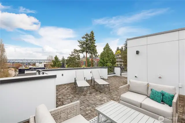 Private roof top deck