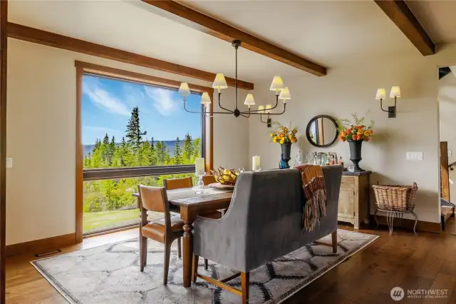 Dinner with a view?  It's here.  You have booked the nicest table in the county.