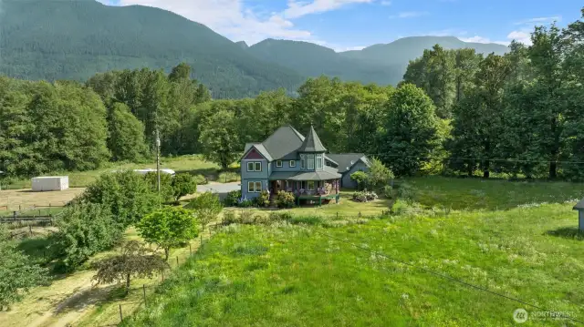 12 acres, surrounded by mountains