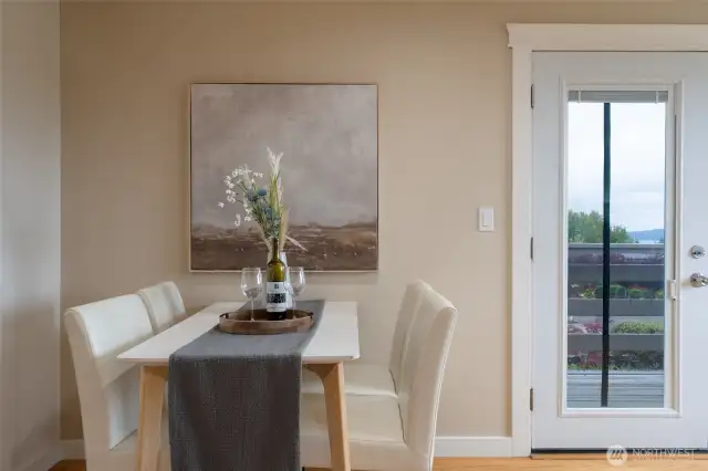 French doors to the wrap around porch!