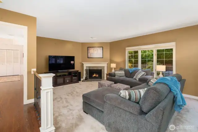 The cozy family room!