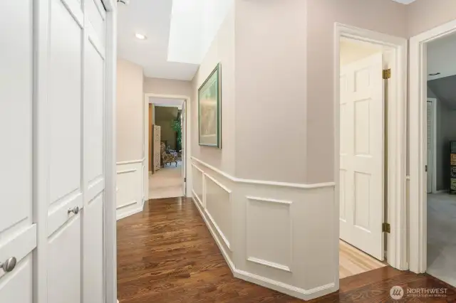 Let's head back down the hallway towards the bedrooms, shall we?