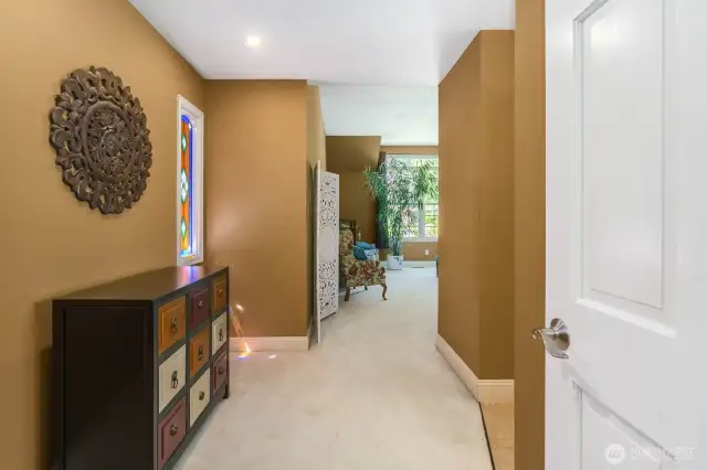 Your grand entrance to the primary bedroom!