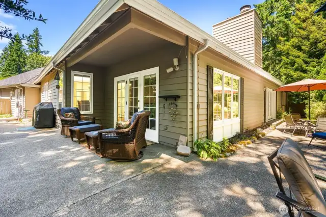 Behold! Your private back patio!