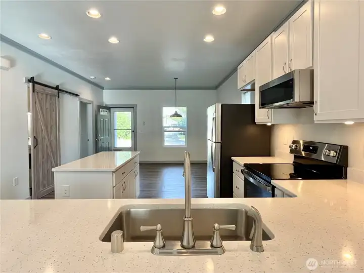 Bright and White Kitchen