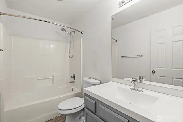 updated bath upstairs
