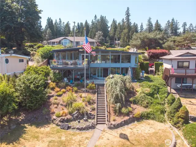 View of the home looking West