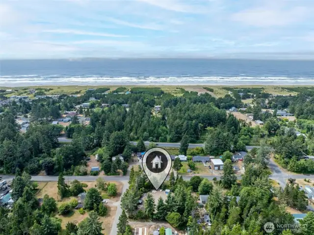 Pacific Ocean - West of property