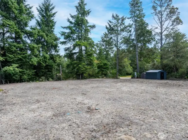 View to driveway - SE corner of lot